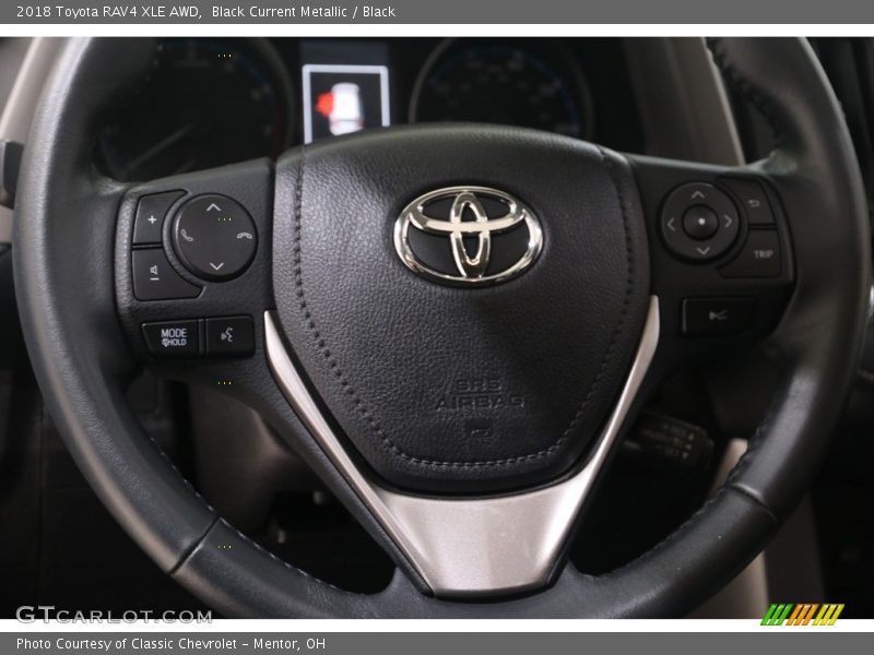 Black Current Metallic / Black 2018 Toyota RAV4 XLE AWD