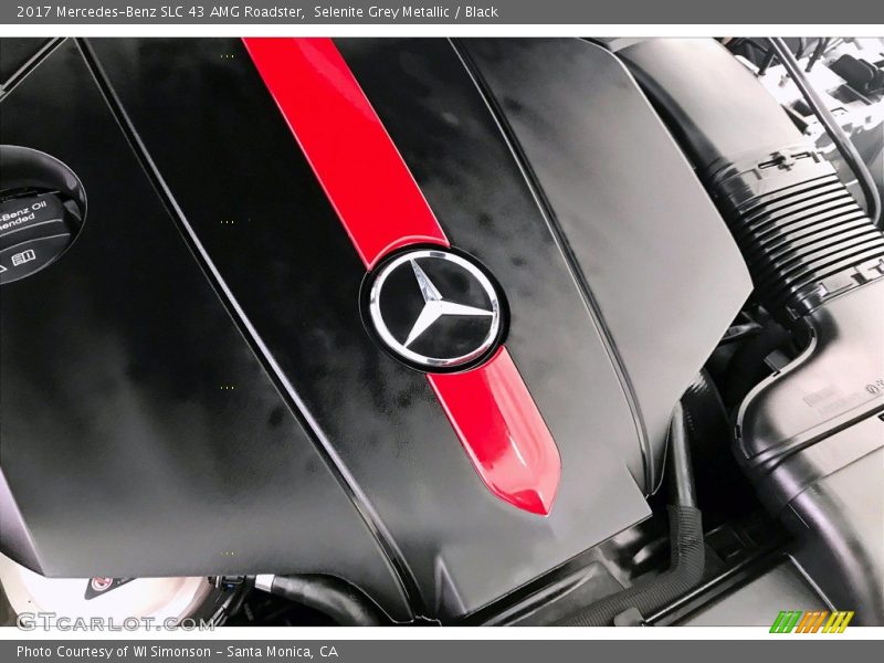 Selenite Grey Metallic / Black 2017 Mercedes-Benz SLC 43 AMG Roadster