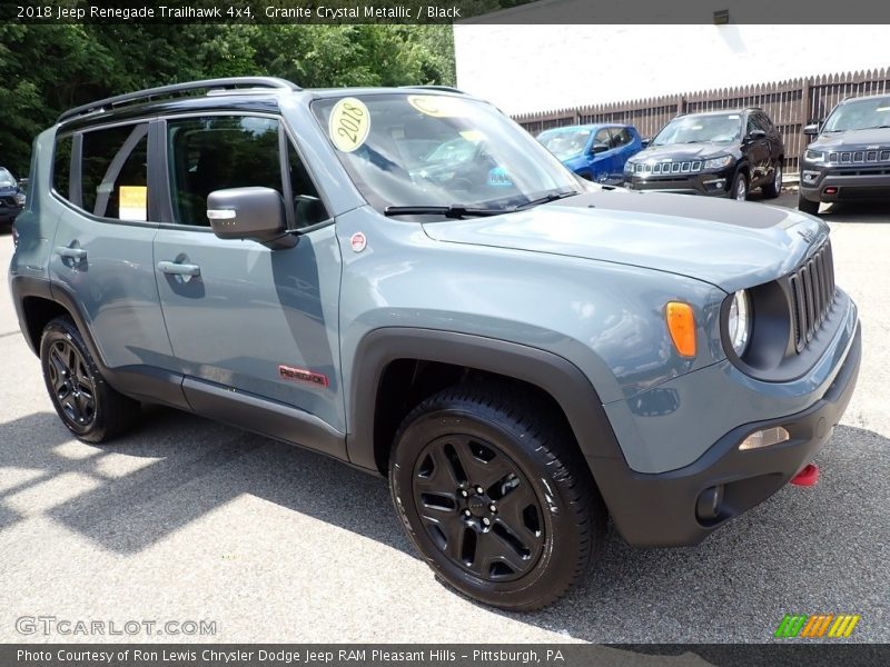 Granite Crystal Metallic / Black 2018 Jeep Renegade Trailhawk 4x4