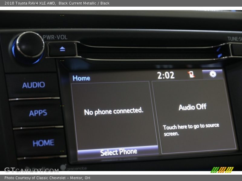 Black Current Metallic / Black 2018 Toyota RAV4 XLE AWD