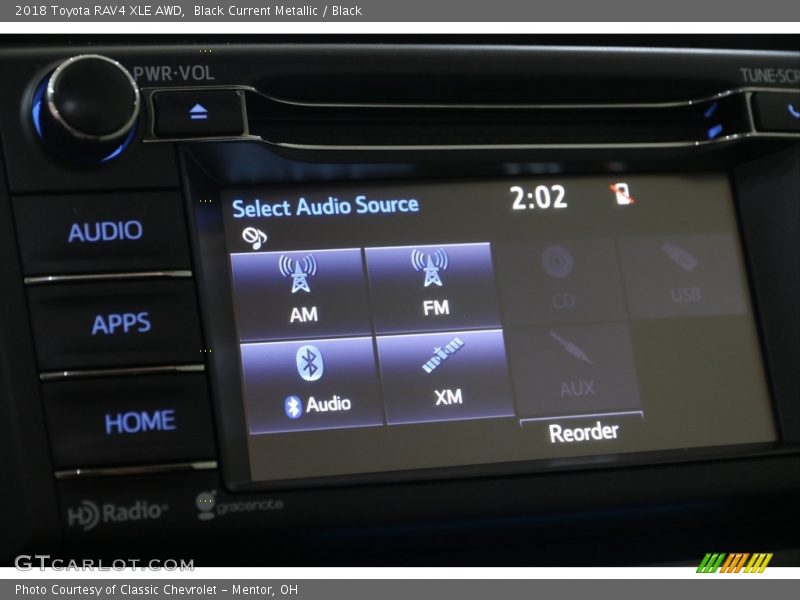 Black Current Metallic / Black 2018 Toyota RAV4 XLE AWD