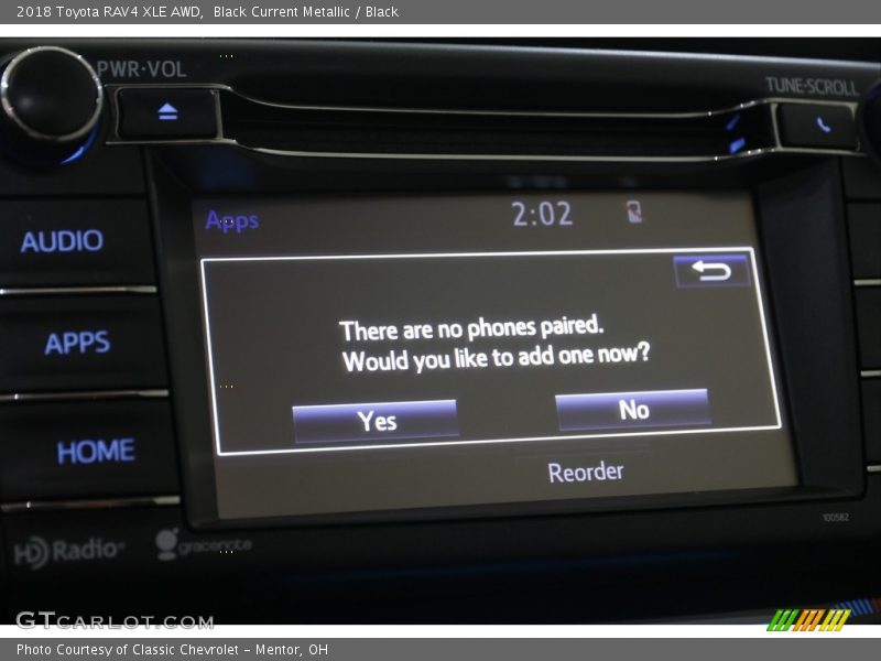 Black Current Metallic / Black 2018 Toyota RAV4 XLE AWD