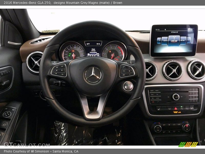 Dashboard of 2016 GLA 250