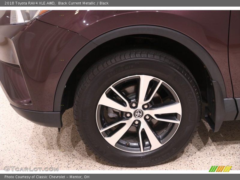 Black Current Metallic / Black 2018 Toyota RAV4 XLE AWD
