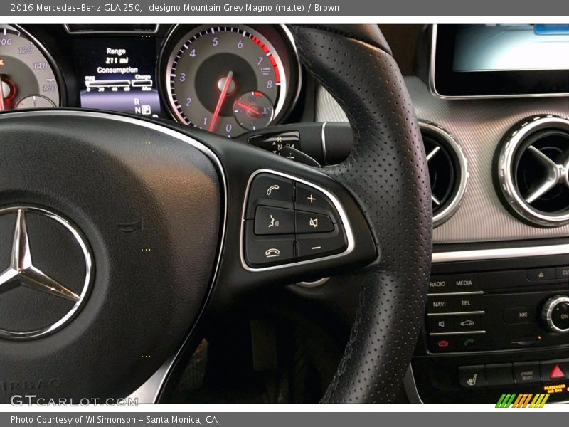 Controls of 2016 GLA 250