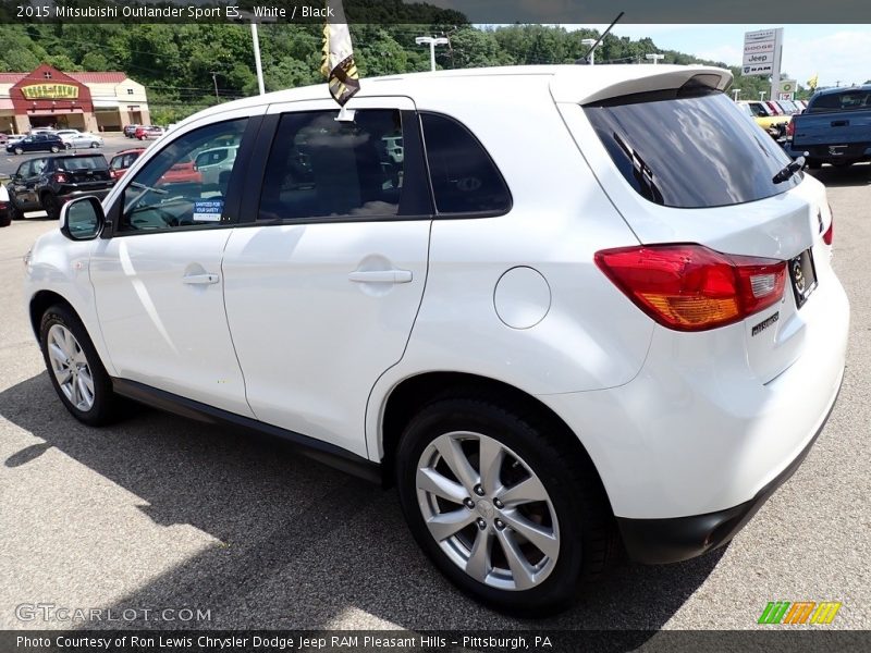 White / Black 2015 Mitsubishi Outlander Sport ES