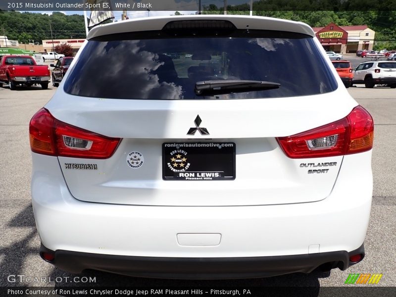 White / Black 2015 Mitsubishi Outlander Sport ES