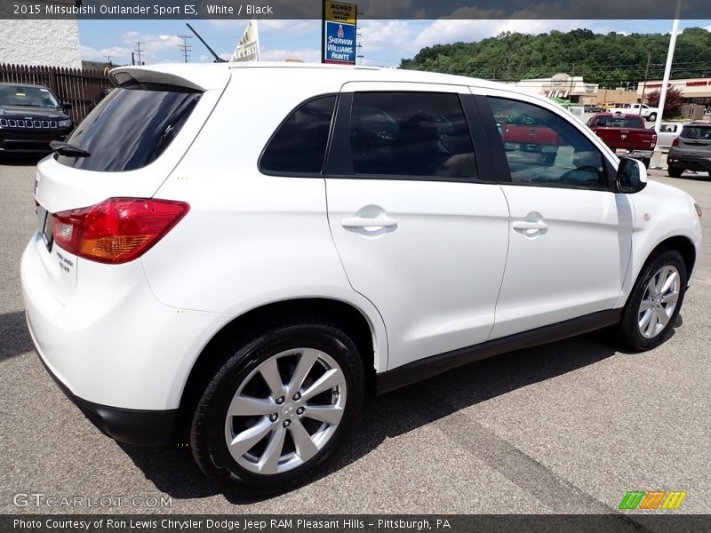 White / Black 2015 Mitsubishi Outlander Sport ES