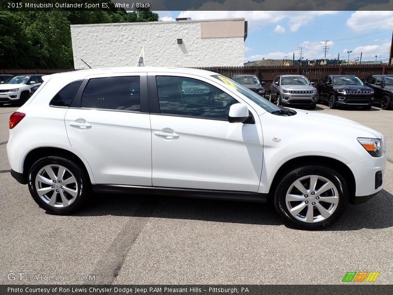 White / Black 2015 Mitsubishi Outlander Sport ES