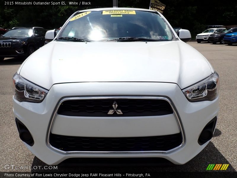 White / Black 2015 Mitsubishi Outlander Sport ES