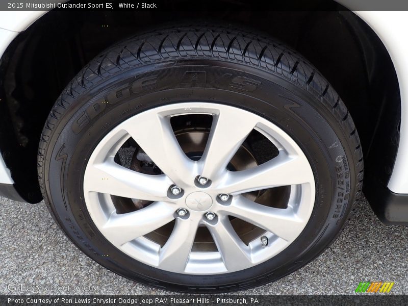 White / Black 2015 Mitsubishi Outlander Sport ES