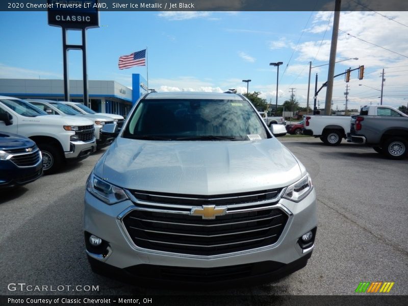 Silver Ice Metallic / Jet Black 2020 Chevrolet Traverse LT AWD