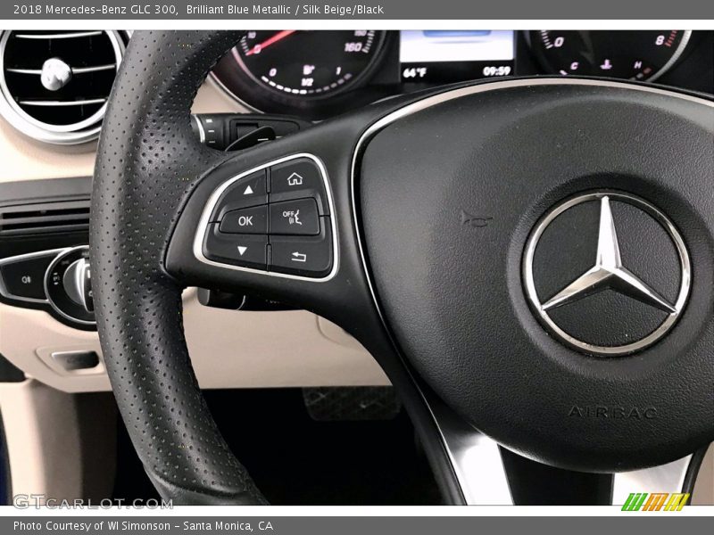 Brilliant Blue Metallic / Silk Beige/Black 2018 Mercedes-Benz GLC 300
