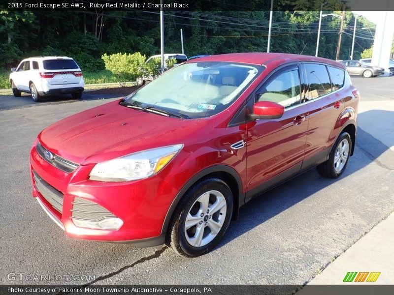 Ruby Red Metallic / Charcoal Black 2015 Ford Escape SE 4WD