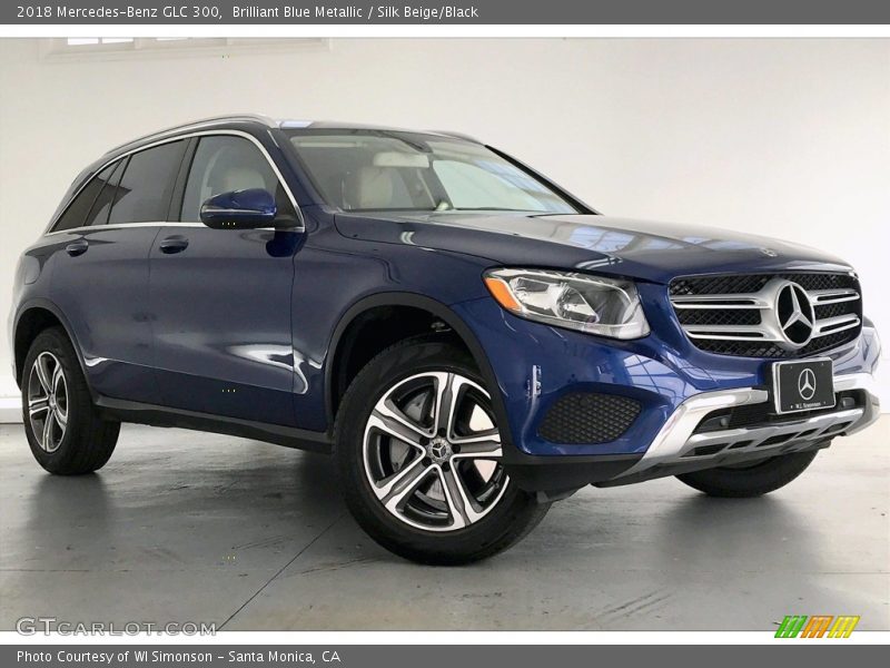 Brilliant Blue Metallic / Silk Beige/Black 2018 Mercedes-Benz GLC 300