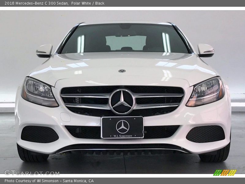 Polar White / Black 2018 Mercedes-Benz C 300 Sedan