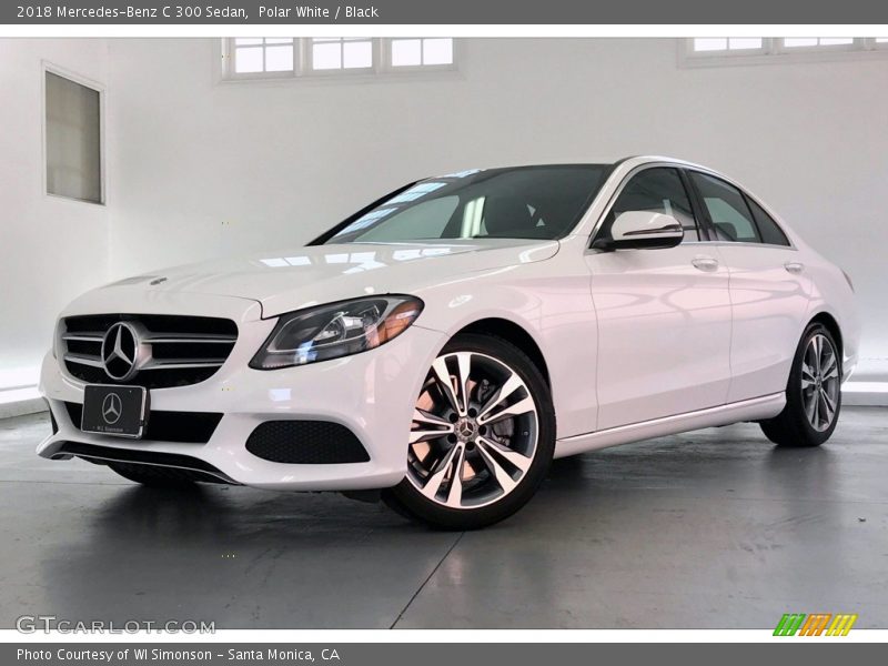 Polar White / Black 2018 Mercedes-Benz C 300 Sedan