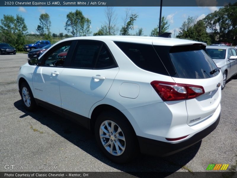 Summit White / Ash Gray 2020 Chevrolet Equinox LS AWD