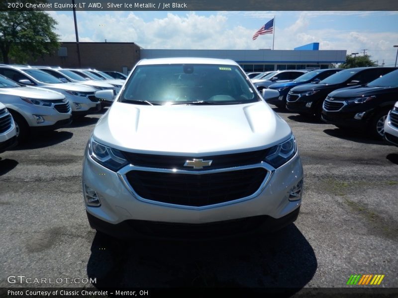 Silver Ice Metallic / Jet Black 2020 Chevrolet Equinox LT AWD