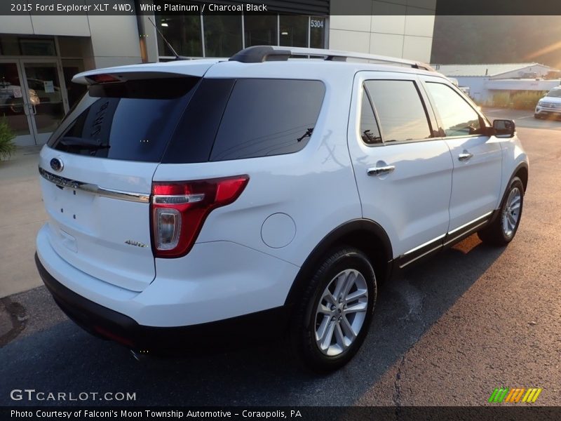 White Platinum / Charcoal Black 2015 Ford Explorer XLT 4WD