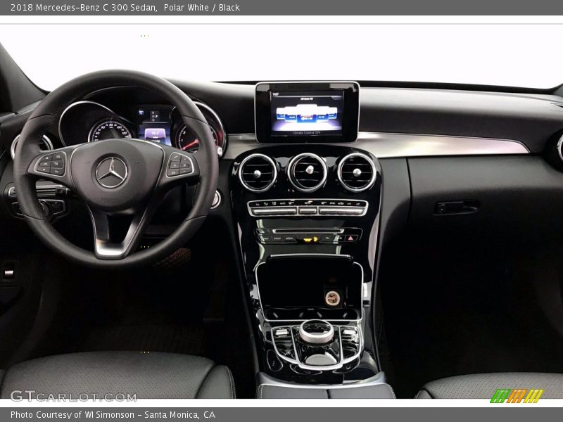Polar White / Black 2018 Mercedes-Benz C 300 Sedan