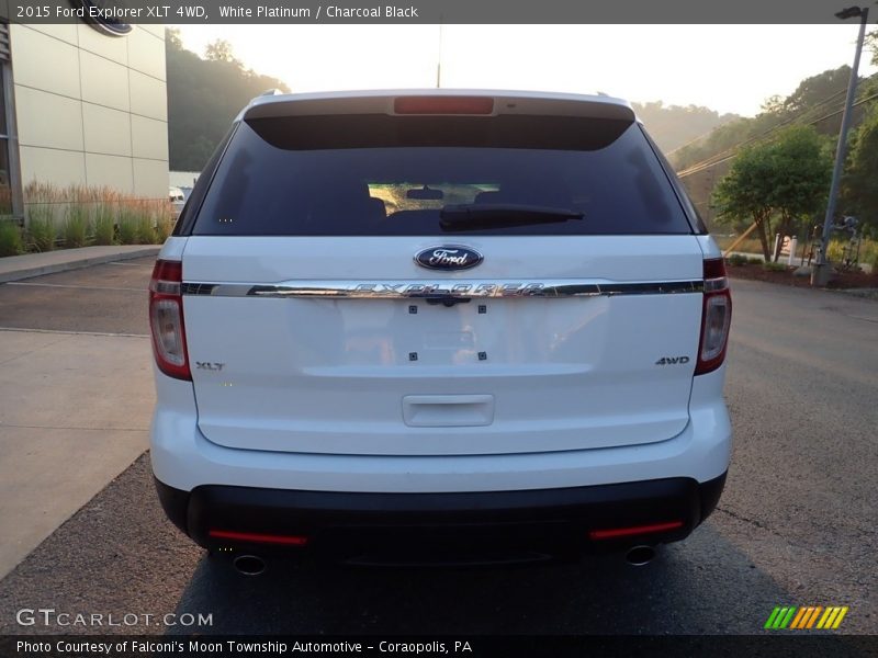 White Platinum / Charcoal Black 2015 Ford Explorer XLT 4WD