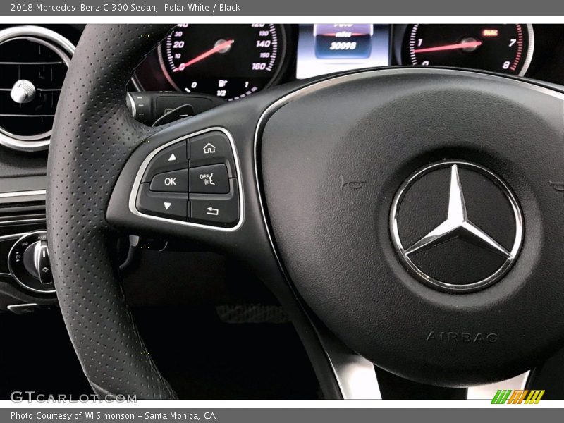 Polar White / Black 2018 Mercedes-Benz C 300 Sedan