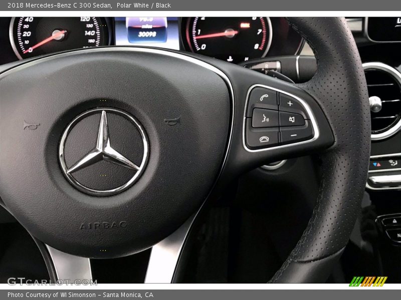 Polar White / Black 2018 Mercedes-Benz C 300 Sedan