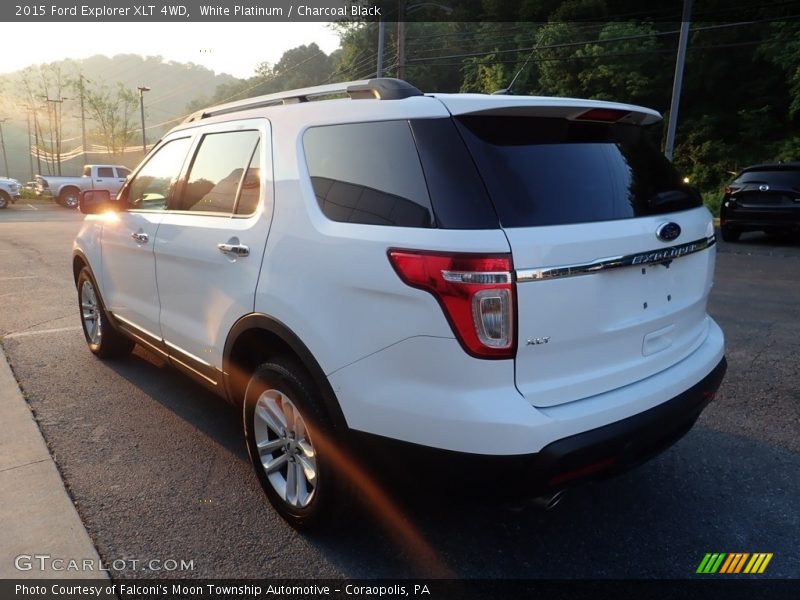 White Platinum / Charcoal Black 2015 Ford Explorer XLT 4WD