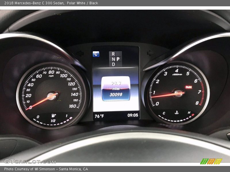 Polar White / Black 2018 Mercedes-Benz C 300 Sedan