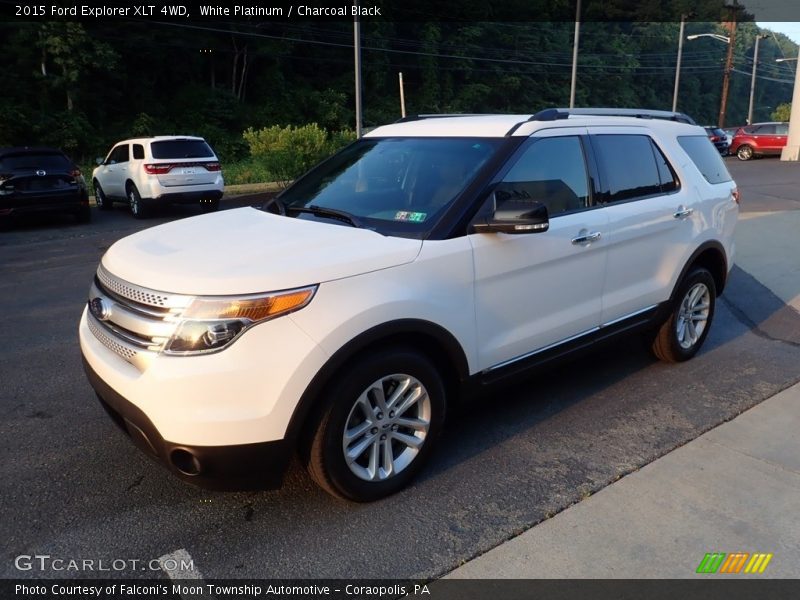 White Platinum / Charcoal Black 2015 Ford Explorer XLT 4WD