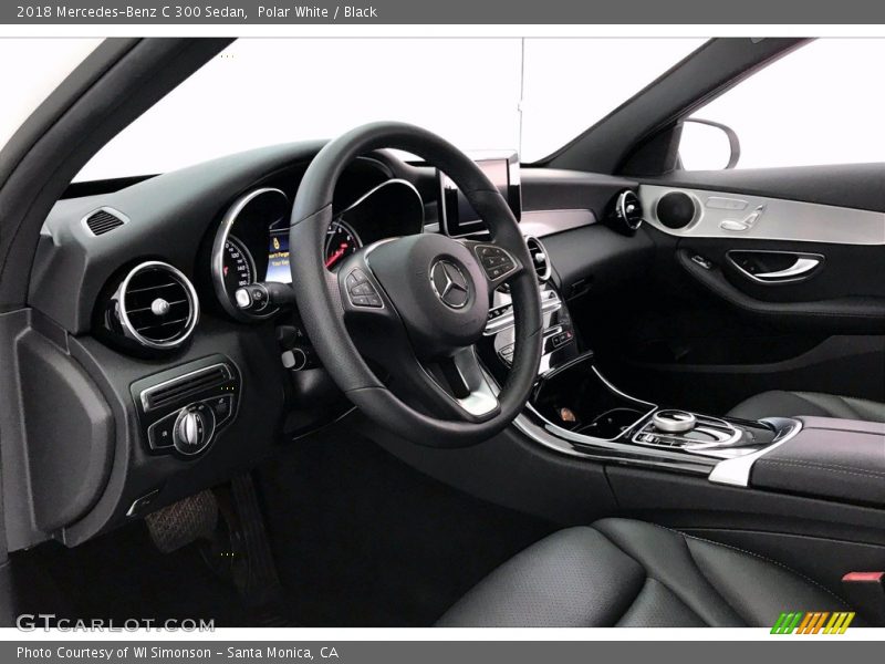 Polar White / Black 2018 Mercedes-Benz C 300 Sedan