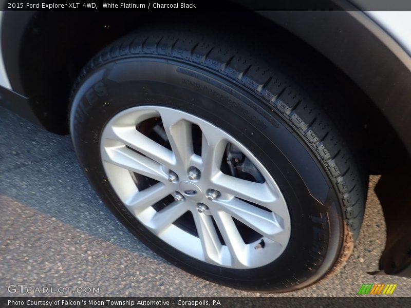 White Platinum / Charcoal Black 2015 Ford Explorer XLT 4WD