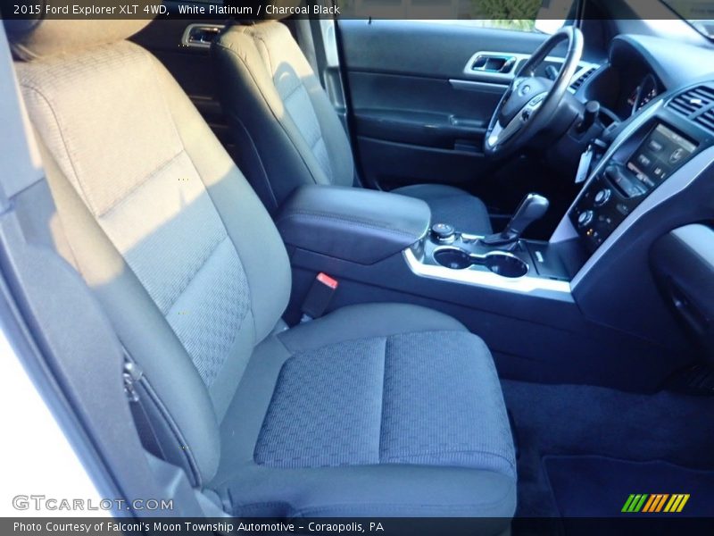 White Platinum / Charcoal Black 2015 Ford Explorer XLT 4WD