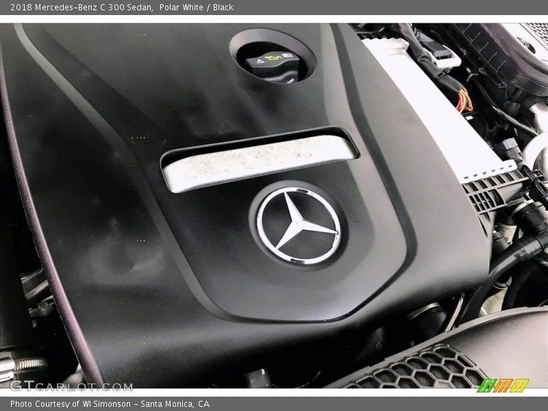 Polar White / Black 2018 Mercedes-Benz C 300 Sedan