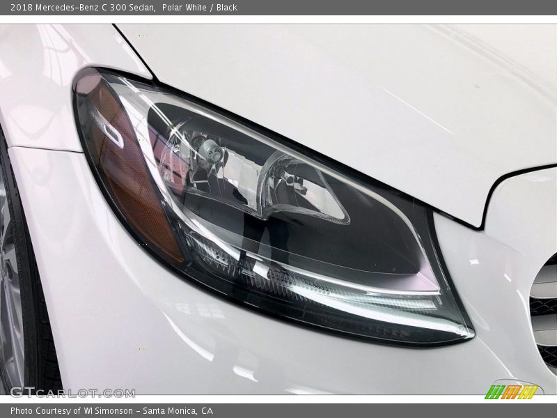 Polar White / Black 2018 Mercedes-Benz C 300 Sedan
