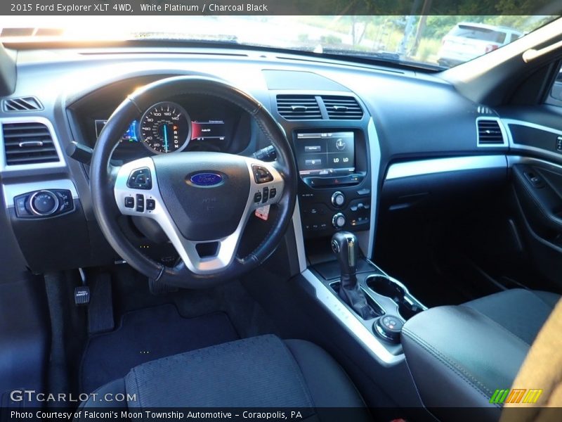 White Platinum / Charcoal Black 2015 Ford Explorer XLT 4WD