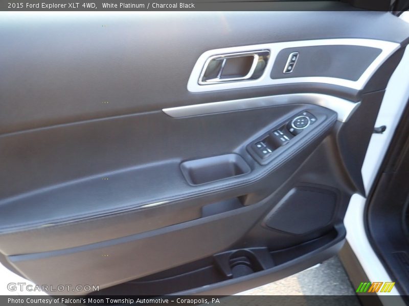 White Platinum / Charcoal Black 2015 Ford Explorer XLT 4WD