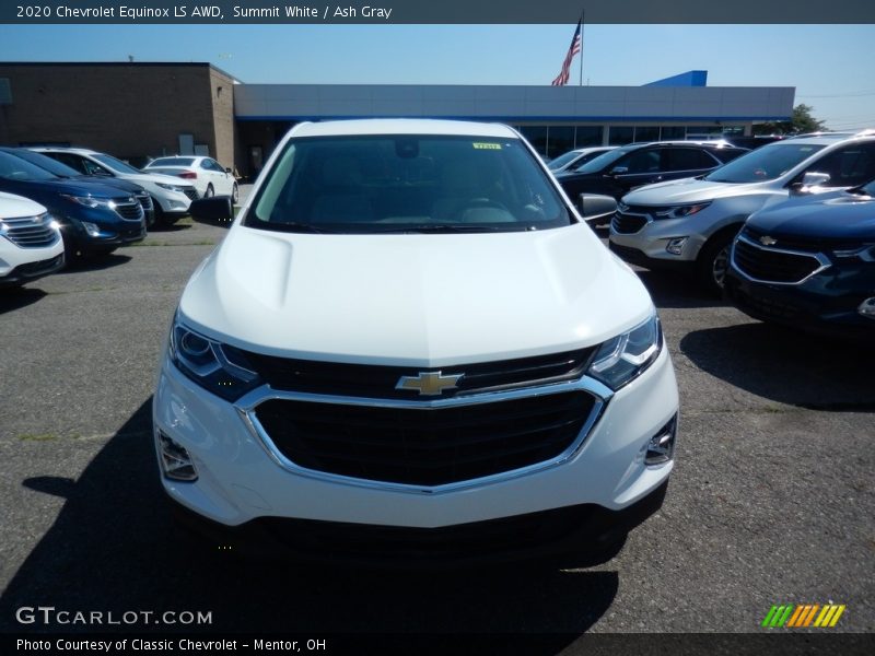 Summit White / Ash Gray 2020 Chevrolet Equinox LS AWD