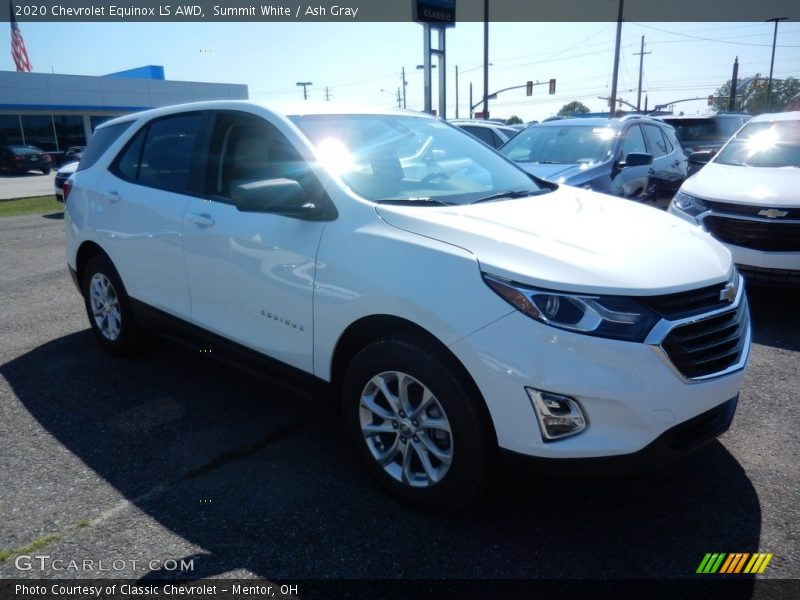 Summit White / Ash Gray 2020 Chevrolet Equinox LS AWD