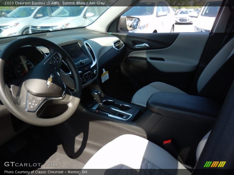 Summit White / Ash Gray 2020 Chevrolet Equinox LS AWD