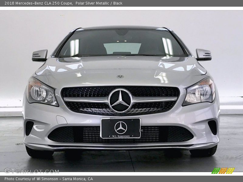 Polar Silver Metallic / Black 2018 Mercedes-Benz CLA 250 Coupe