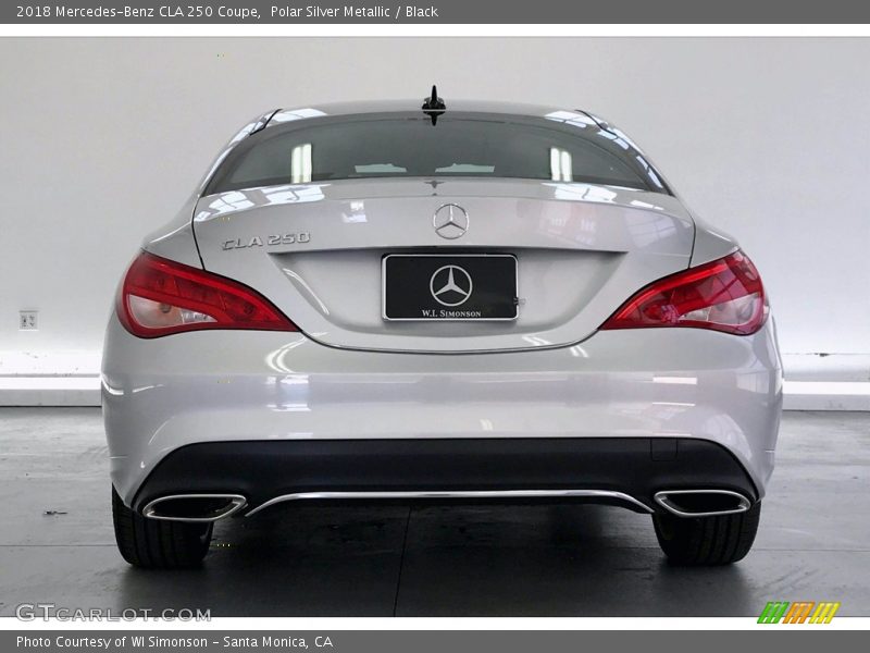 Polar Silver Metallic / Black 2018 Mercedes-Benz CLA 250 Coupe