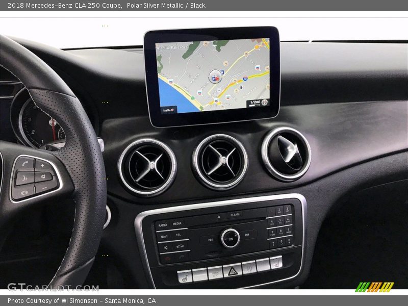 Polar Silver Metallic / Black 2018 Mercedes-Benz CLA 250 Coupe