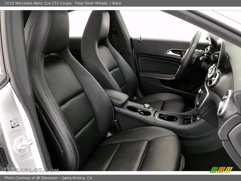 Polar Silver Metallic / Black 2018 Mercedes-Benz CLA 250 Coupe