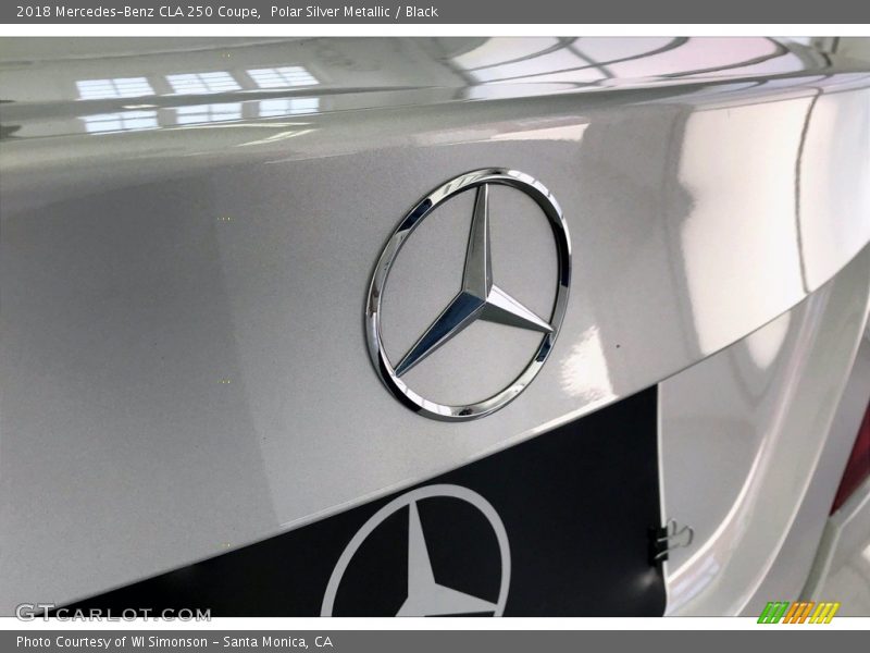 Polar Silver Metallic / Black 2018 Mercedes-Benz CLA 250 Coupe