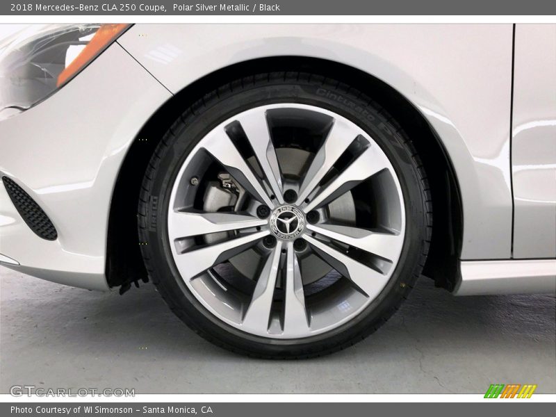 Polar Silver Metallic / Black 2018 Mercedes-Benz CLA 250 Coupe
