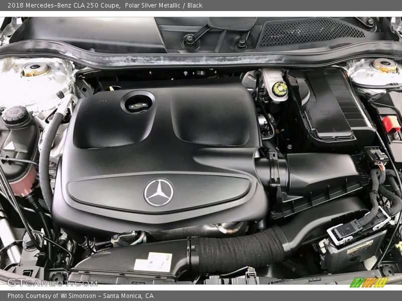 Polar Silver Metallic / Black 2018 Mercedes-Benz CLA 250 Coupe