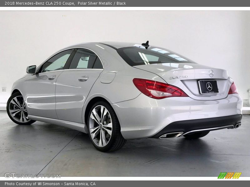 Polar Silver Metallic / Black 2018 Mercedes-Benz CLA 250 Coupe