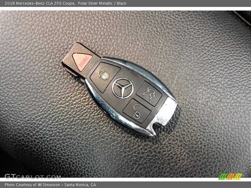 Polar Silver Metallic / Black 2018 Mercedes-Benz CLA 250 Coupe